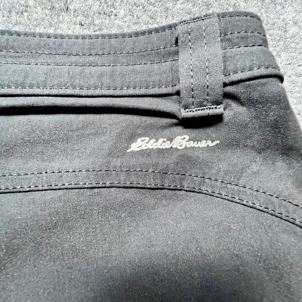 Eddie Bauer Rainier Capris Womens 8 Black Hiking Outdoor Stretch Pants C1061086 - Picture 9 of 12